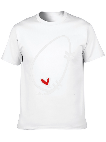 Arrow Heart Graphic Tee - Black Unisex