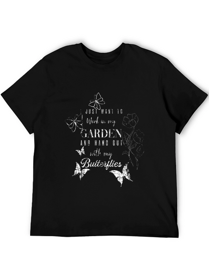 Gardeners T-Shirt - Butterflies & Garden