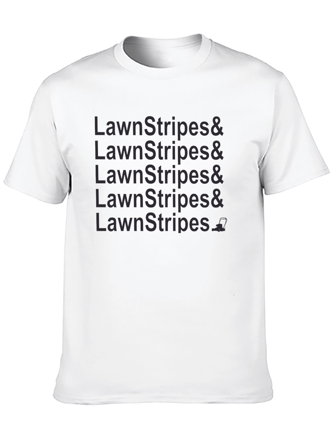 Lawn Stripes Graphic Tee - Black Casual Shirt
