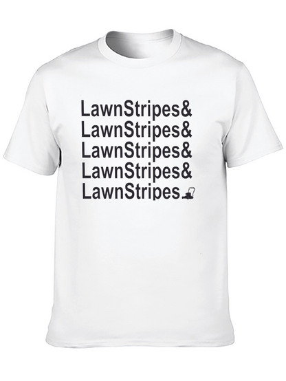 Lawn Stripes Graphic Tee - Black Casual Shirt
