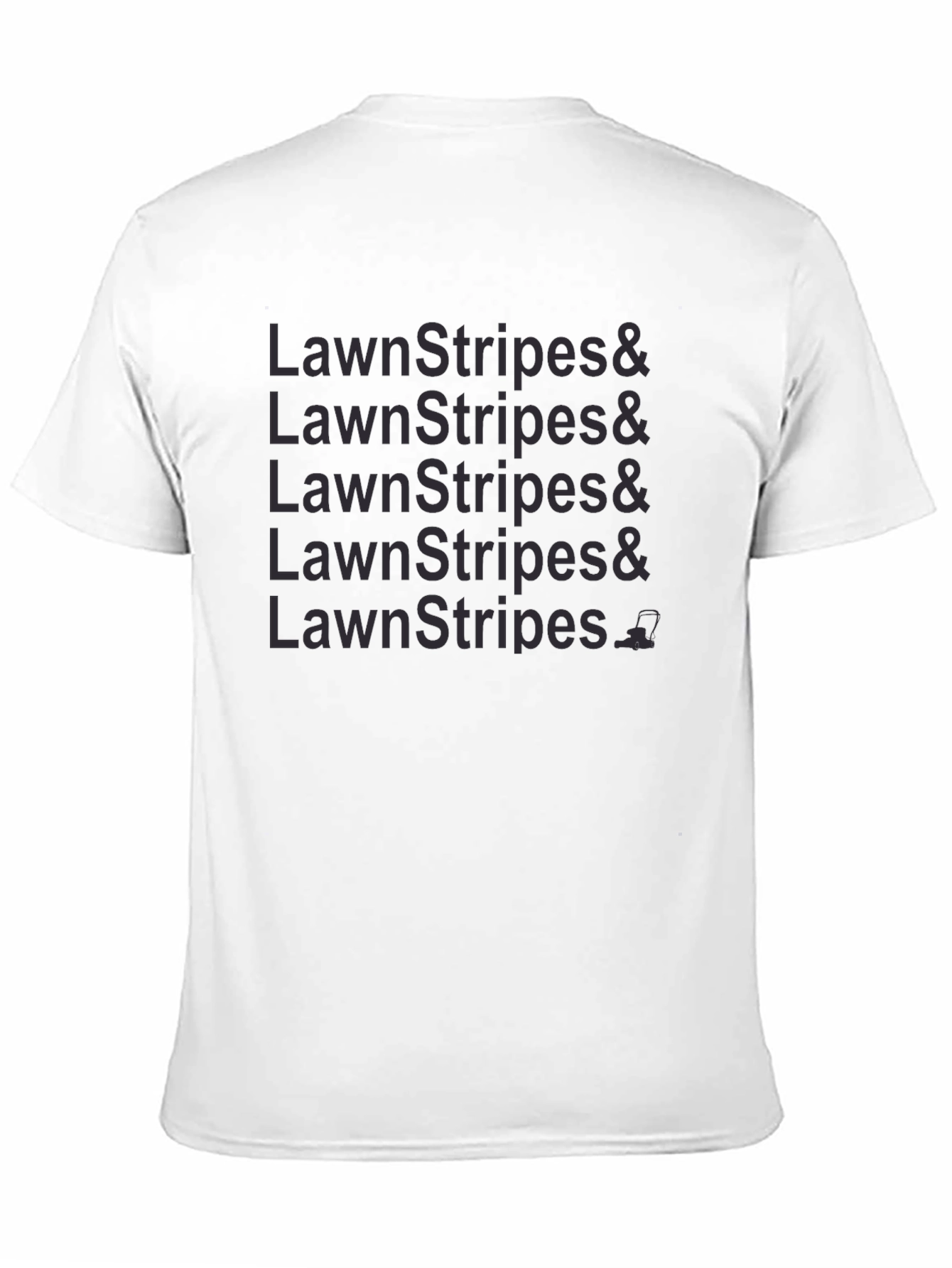 Lawn Stripes Graphic Tee - Black Casual Shirt