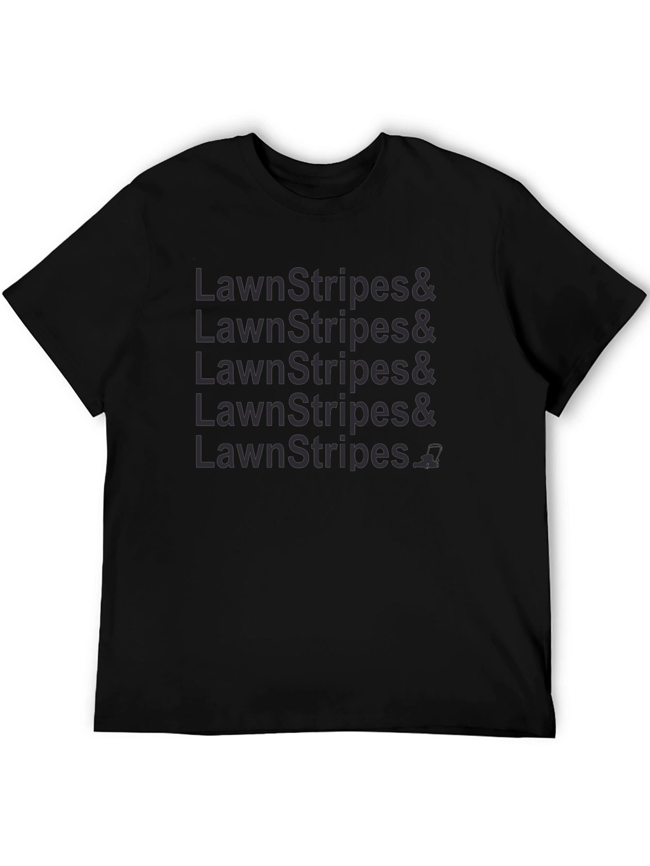 Lawn Stripes Graphic Tee - Black Casual Shirt
