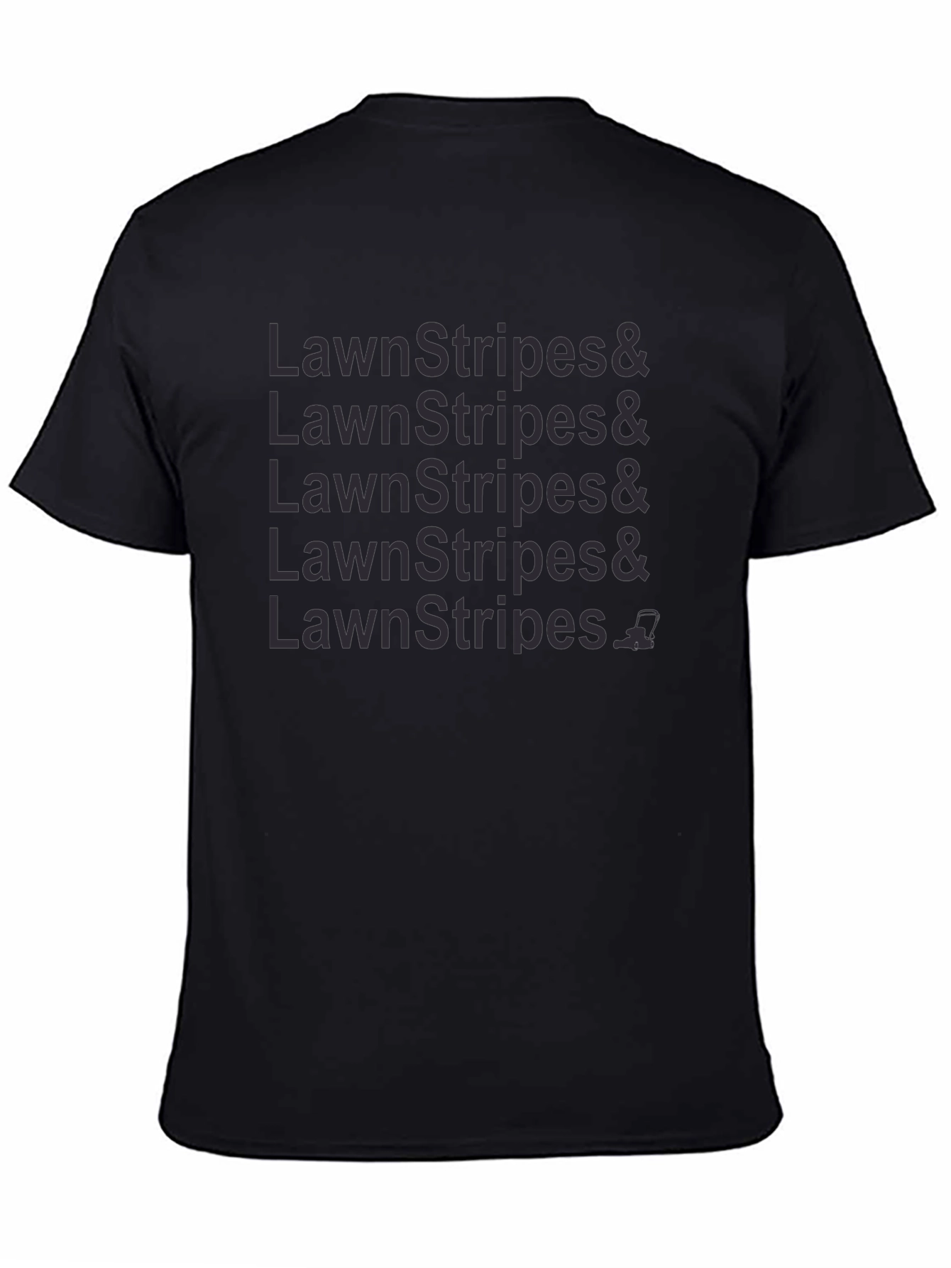 Lawn Stripes Graphic Tee - Black Casual Shirt