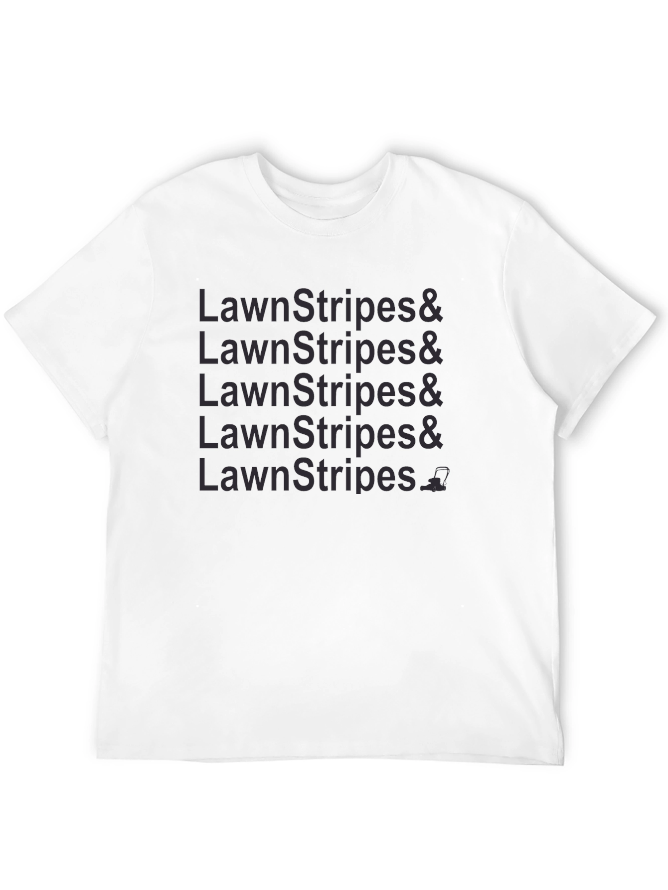 Lawn Stripes Graphic Tee - Black Casual Shirt