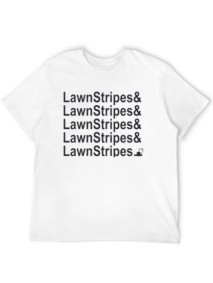 Lawn Stripes Graphic Tee - Black Casual Shirt