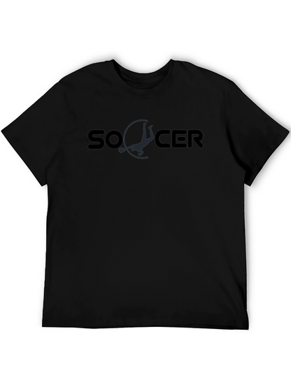 Soccer Graphic Tee - Stylish Black T-Shirt