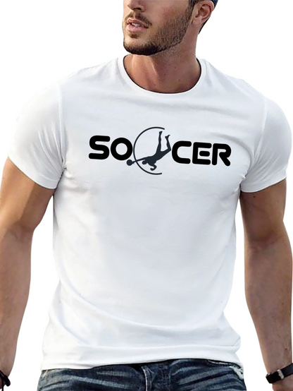 Soccer Graphic Tee - Stylish Black T-Shirt