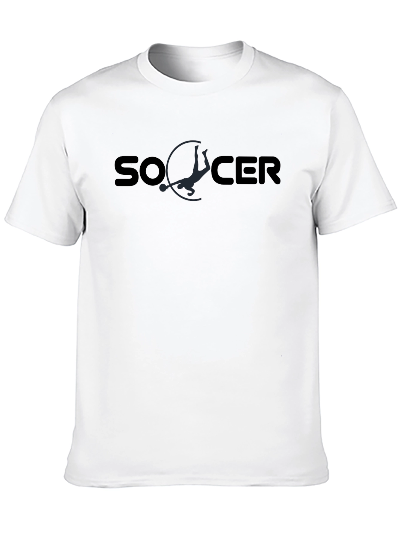 Soccer Graphic Tee - Stylish Black T-Shirt