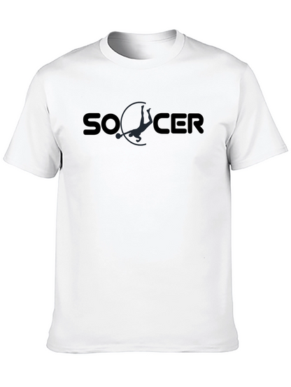 Soccer Graphic Tee - Stylish Black T-Shirt