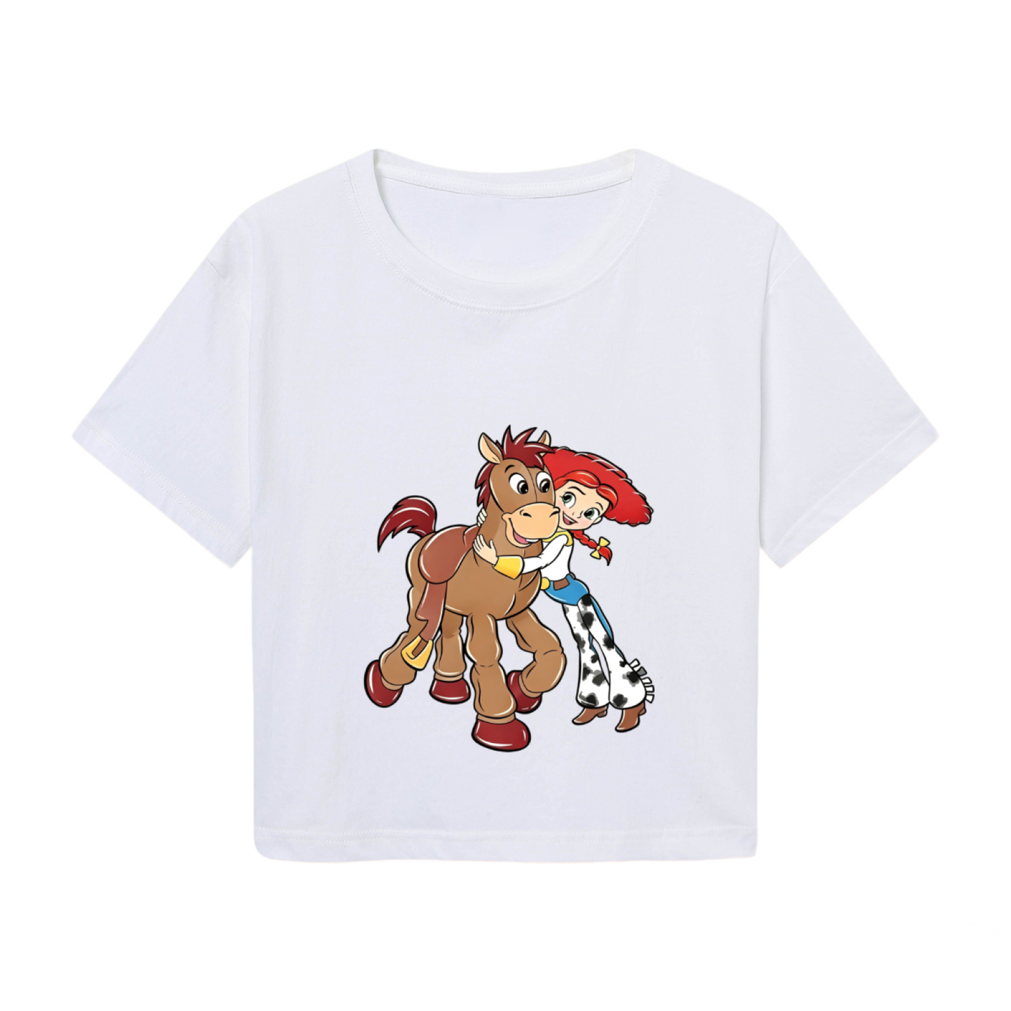 Toy Story Jessie & Bullseye Cartoon Crop Top