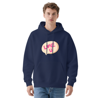 Red Love U Speech Bubble Hoodie