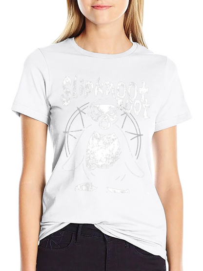 Slipknot Penguin T-Shirt - Black Cotton Blend Band Tee