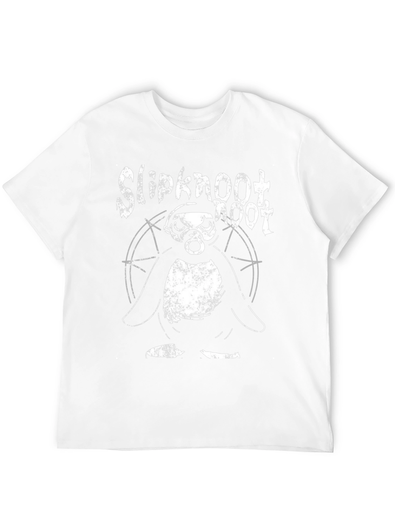 Slipknot Penguin T-Shirt - Black Cotton Blend Band Tee