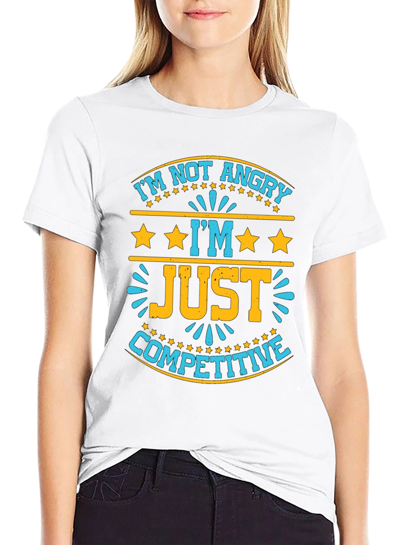 Funny Competitive T-Shirt - Im Not Angry