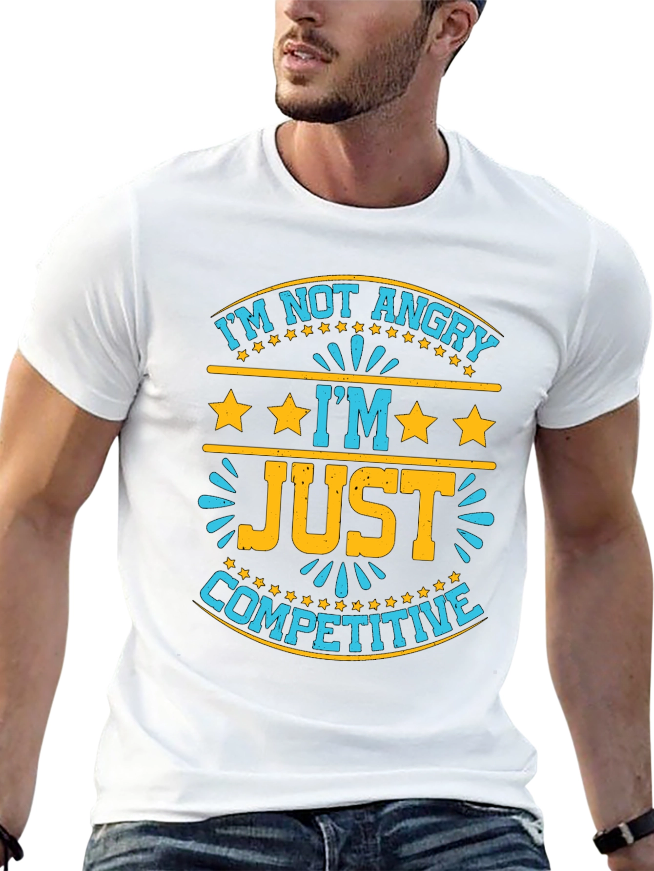 Funny Competitive T-Shirt - Im Not Angry