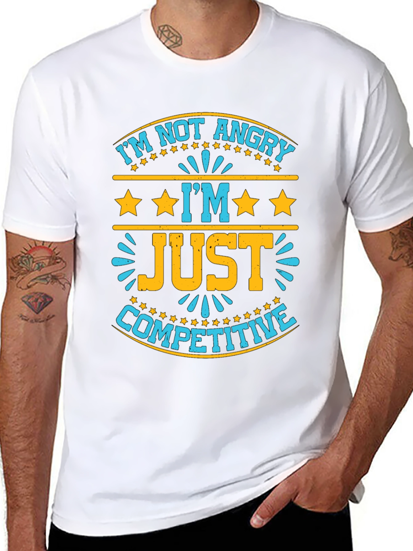 Funny Competitive T-Shirt - Im Not Angry