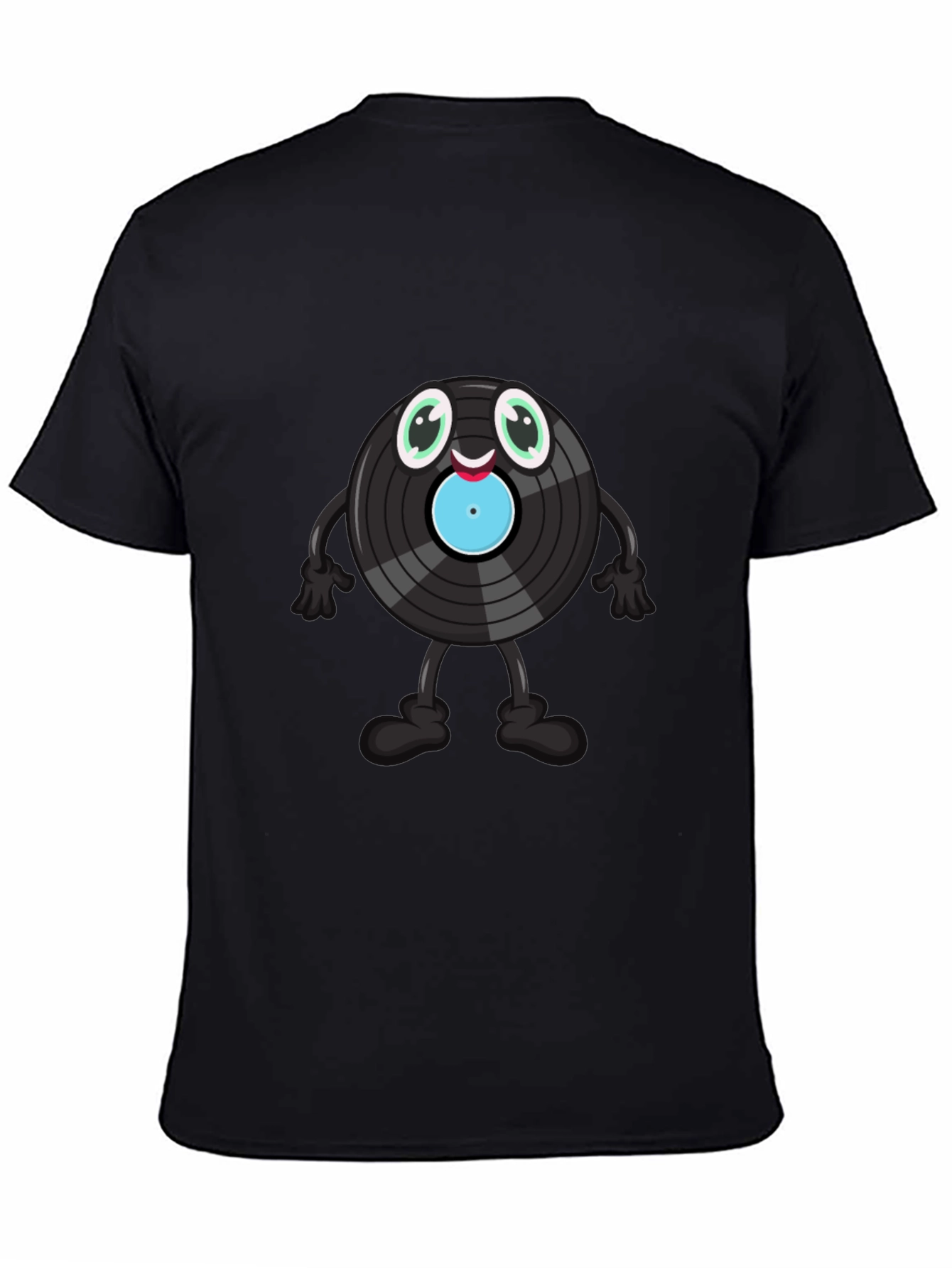 Cute Vinyl Record Cartoon Graphic Tee