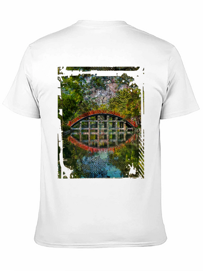 Arched Bridge Graphic Tee - Mens Black T-Shirt