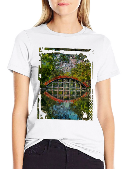 Arched Bridge Graphic Tee - Mens Black T-Shirt