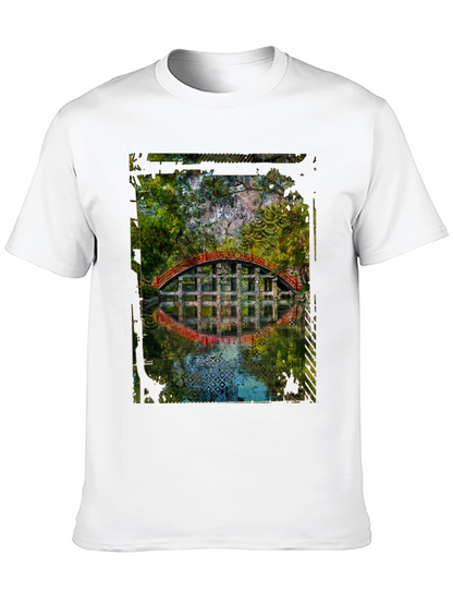 Arched Bridge Graphic Tee - Mens Black T-Shirt