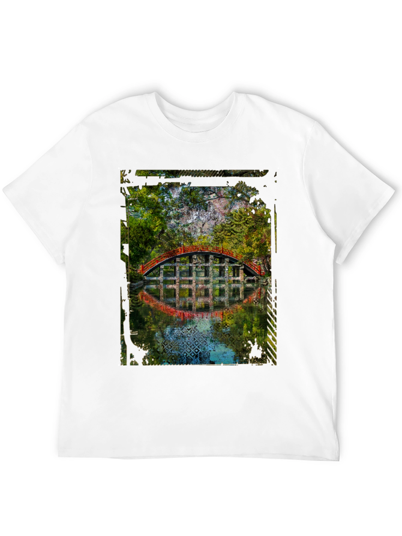 Arched Bridge Graphic Tee - Mens Black T-Shirt