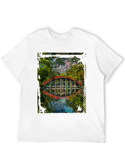 Arched Bridge Graphic Tee - Mens Black T-Shirt