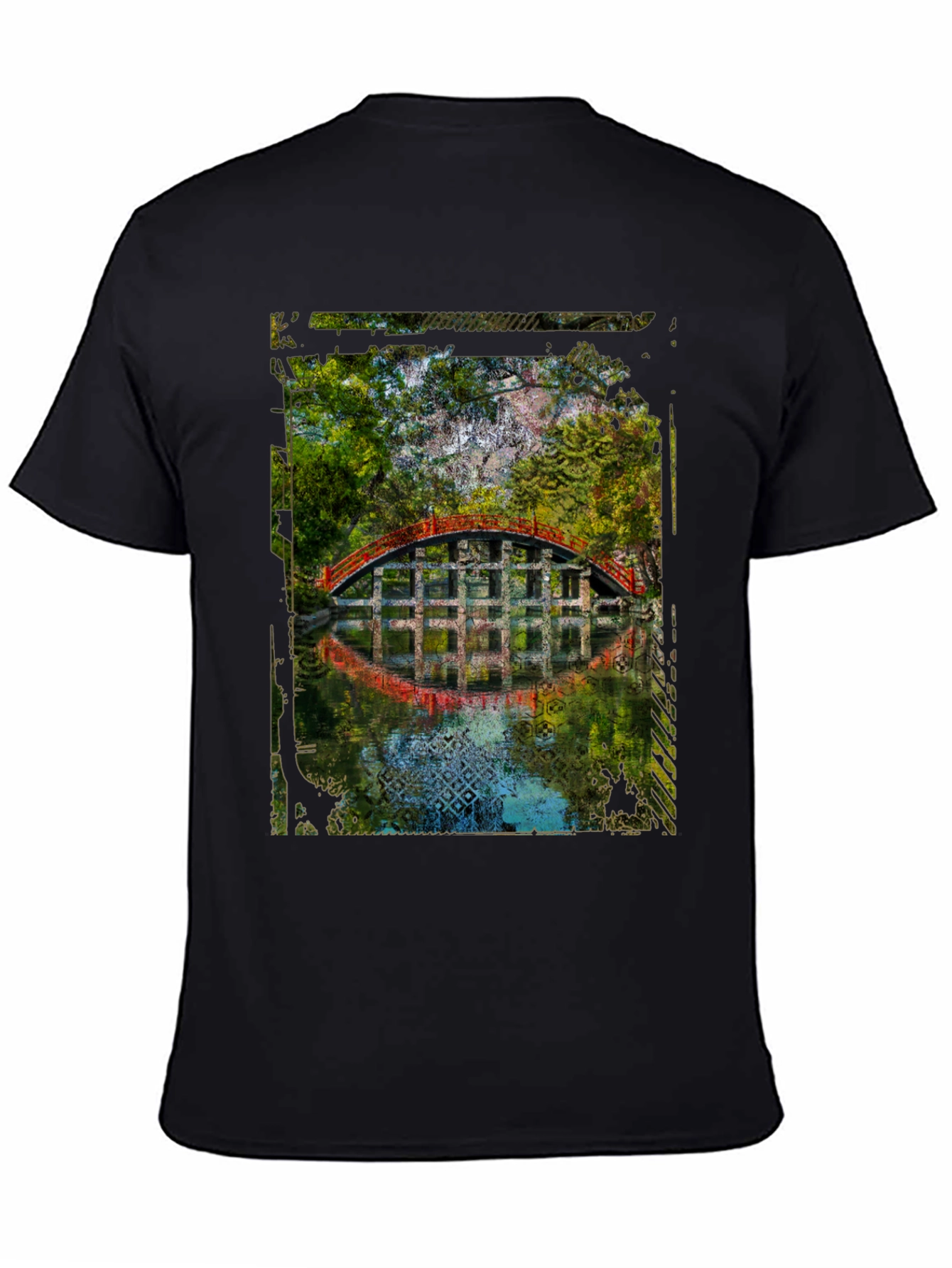 Arched Bridge Graphic Tee - Mens Black T-Shirt