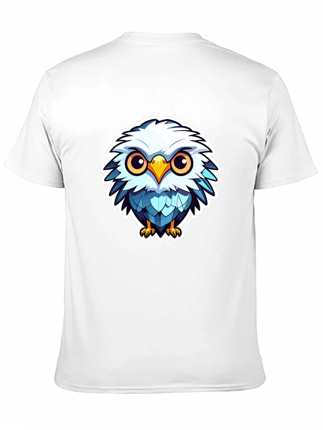 Cute Cartoon Owl Graphic Black T-Shirt