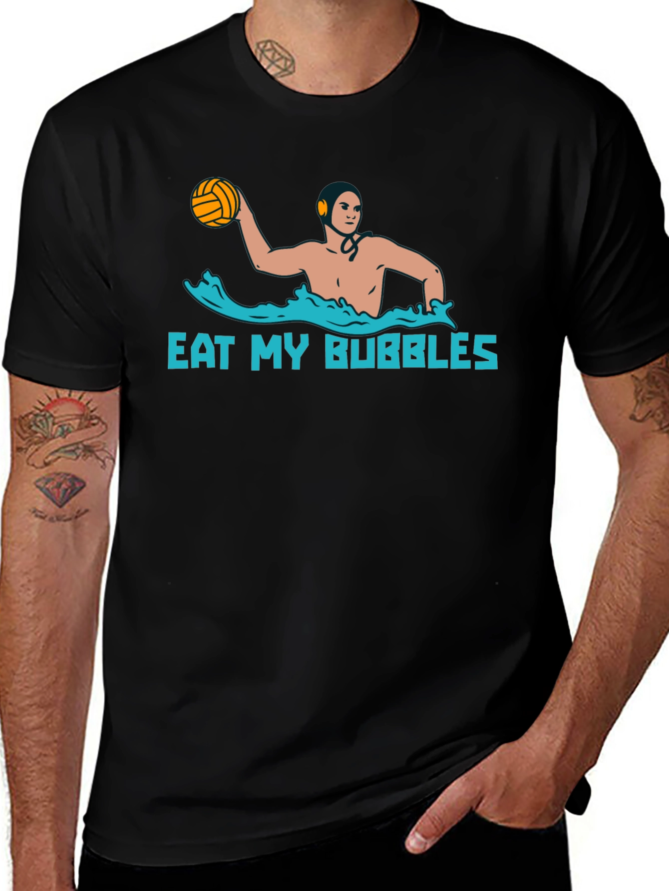 Eat My Bubbles Water Polo Graphic Tee