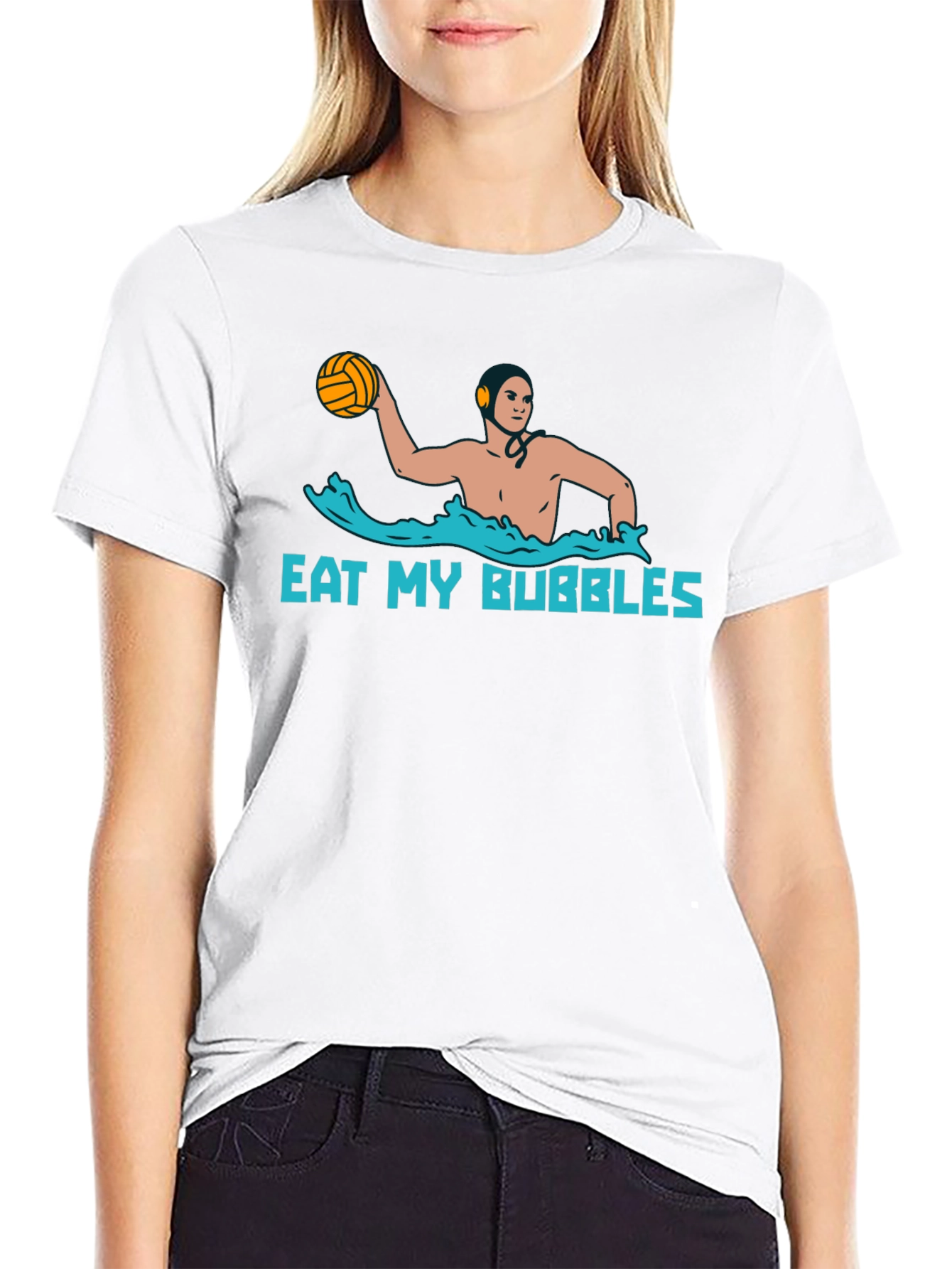 Eat My Bubbles Water Polo Graphic Tee
