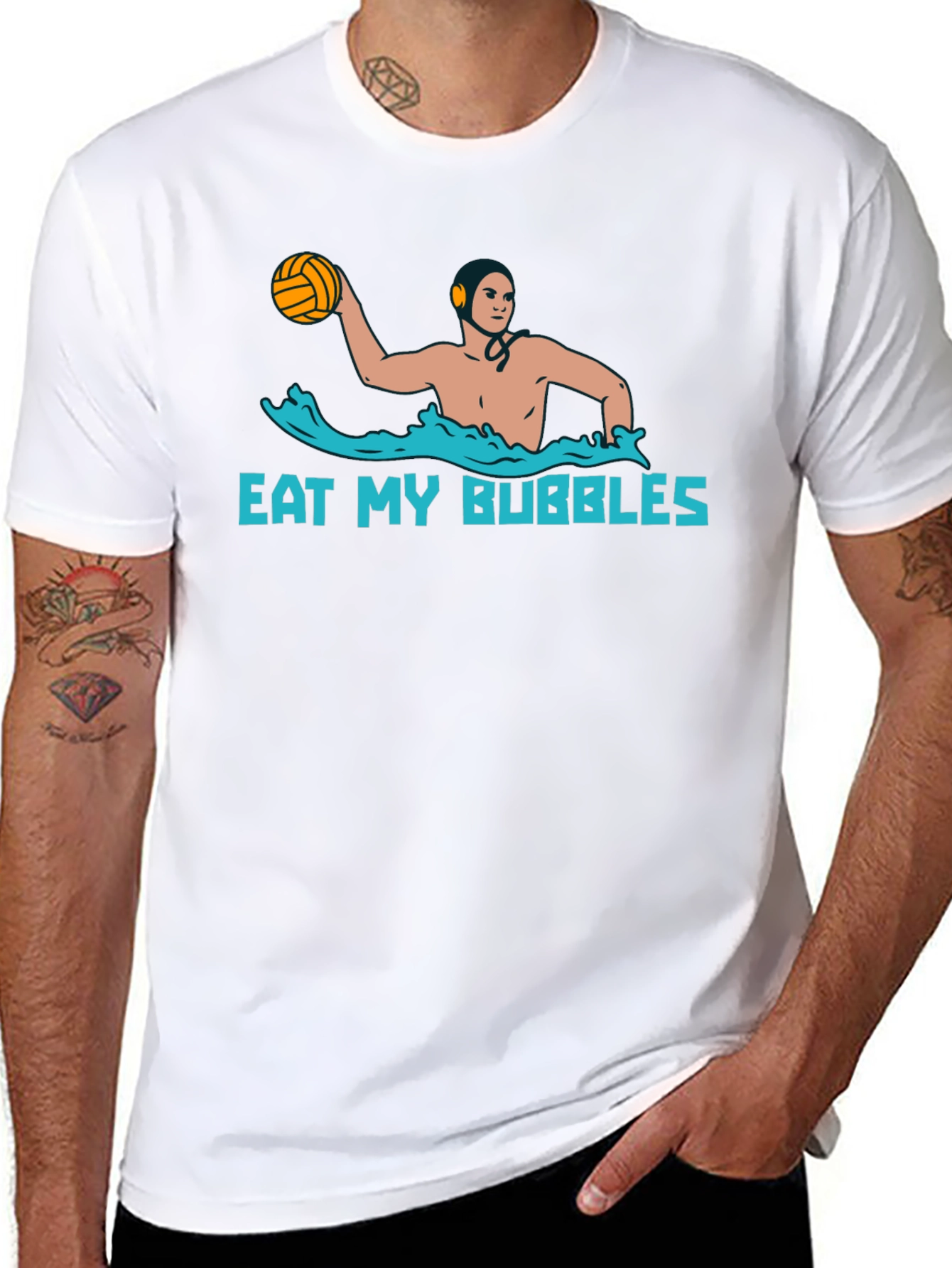 Eat My Bubbles Water Polo Graphic Tee