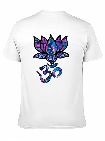 Lotus Om Graphic T-Shirt - Stylish Spiritual Tee