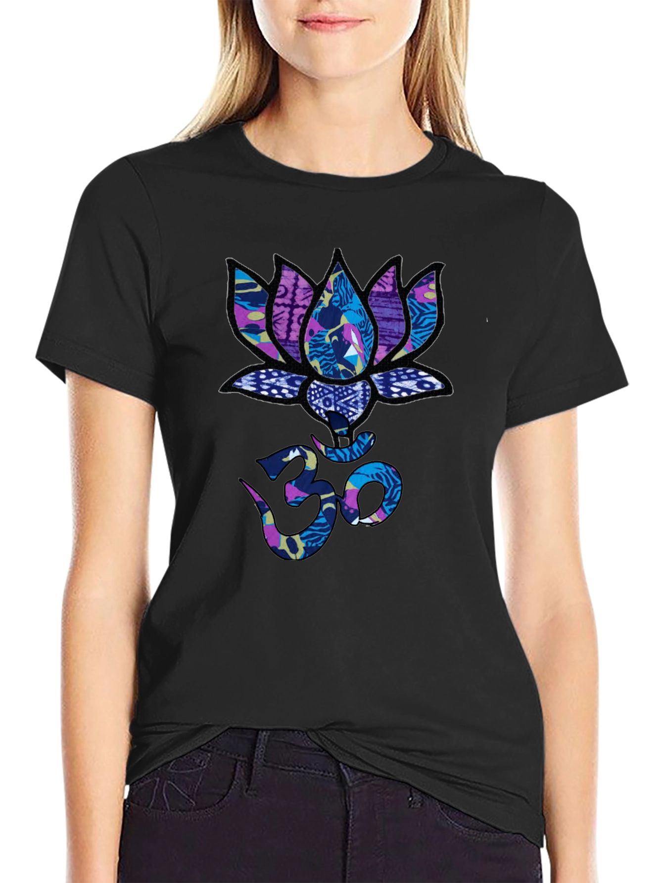 Lotus Om Graphic T-Shirt - Stylish Spiritual Tee