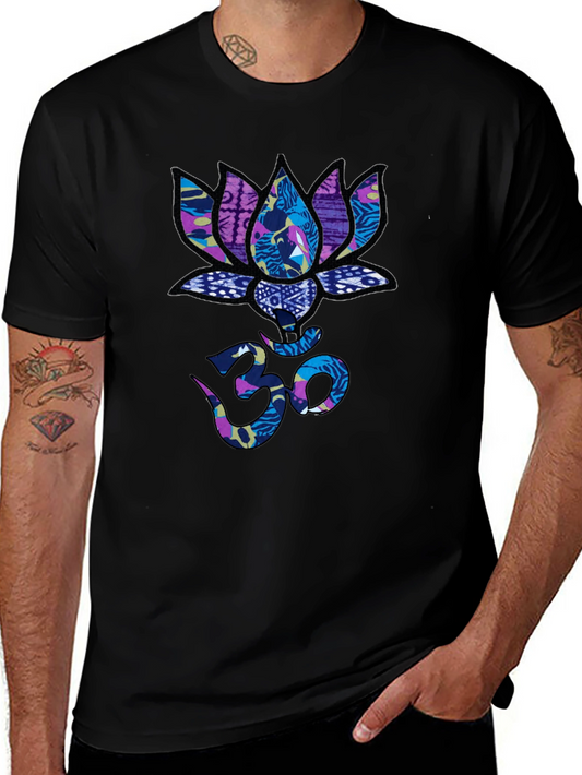 Lotus Om Graphic T-Shirt - Stylish Spiritual Tee