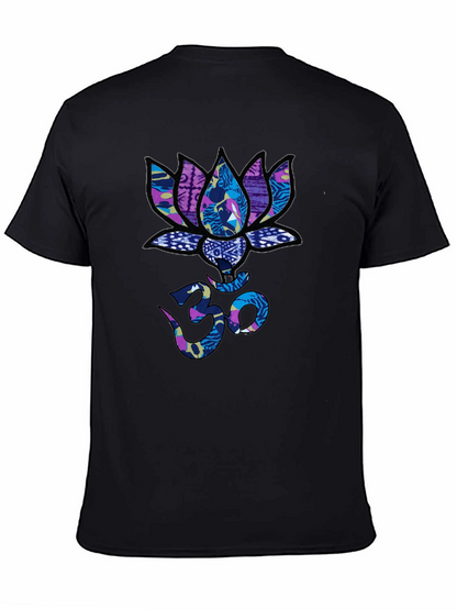 Lotus Om Graphic T-Shirt - Stylish Spiritual Tee