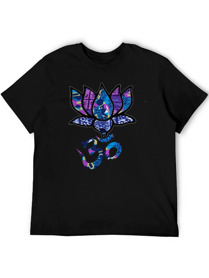 Lotus Om Graphic T-Shirt - Stylish Spiritual Tee