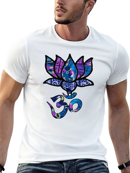 Lotus Om Graphic T-Shirt - Stylish Spiritual Tee