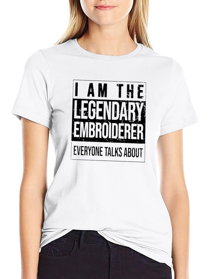 Legendary Embroiderer Black Graphic Tee