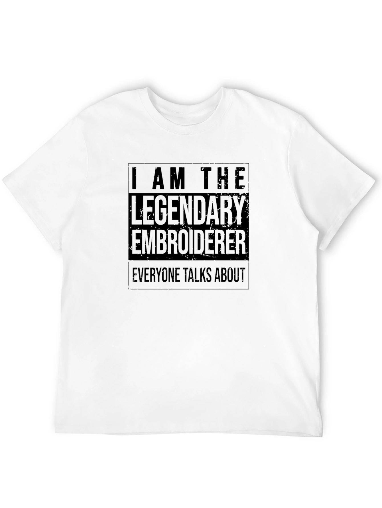 Legendary Embroiderer Black Graphic Tee