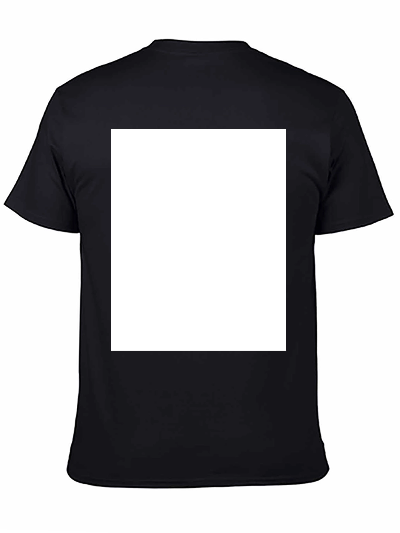 Blank Black T-Shirt - Customizable Design Ready