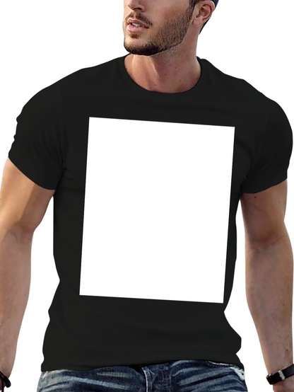 Blank Black T-Shirt - Customizable Design Ready