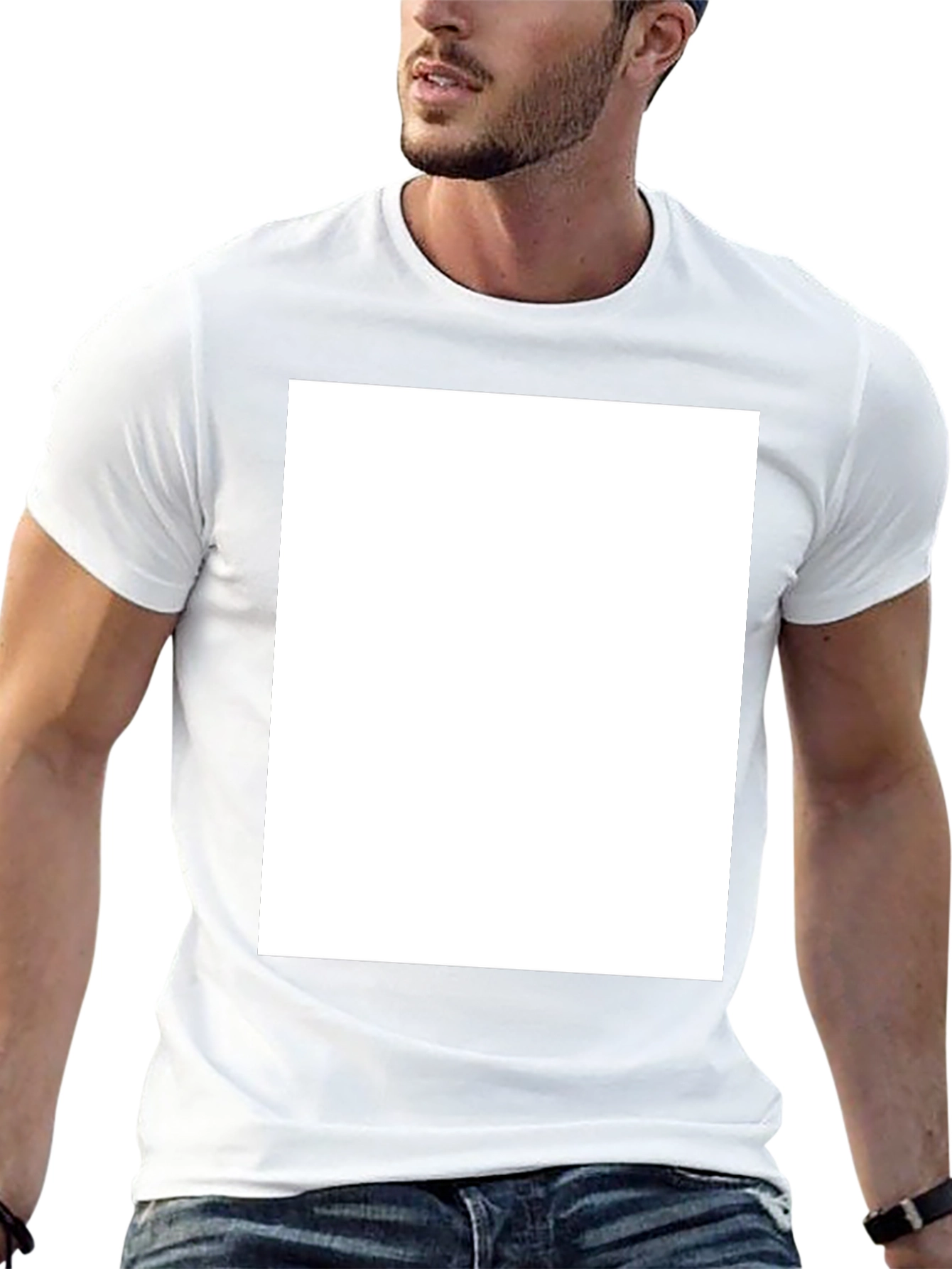 Blank Black T-Shirt - Customizable Design Ready