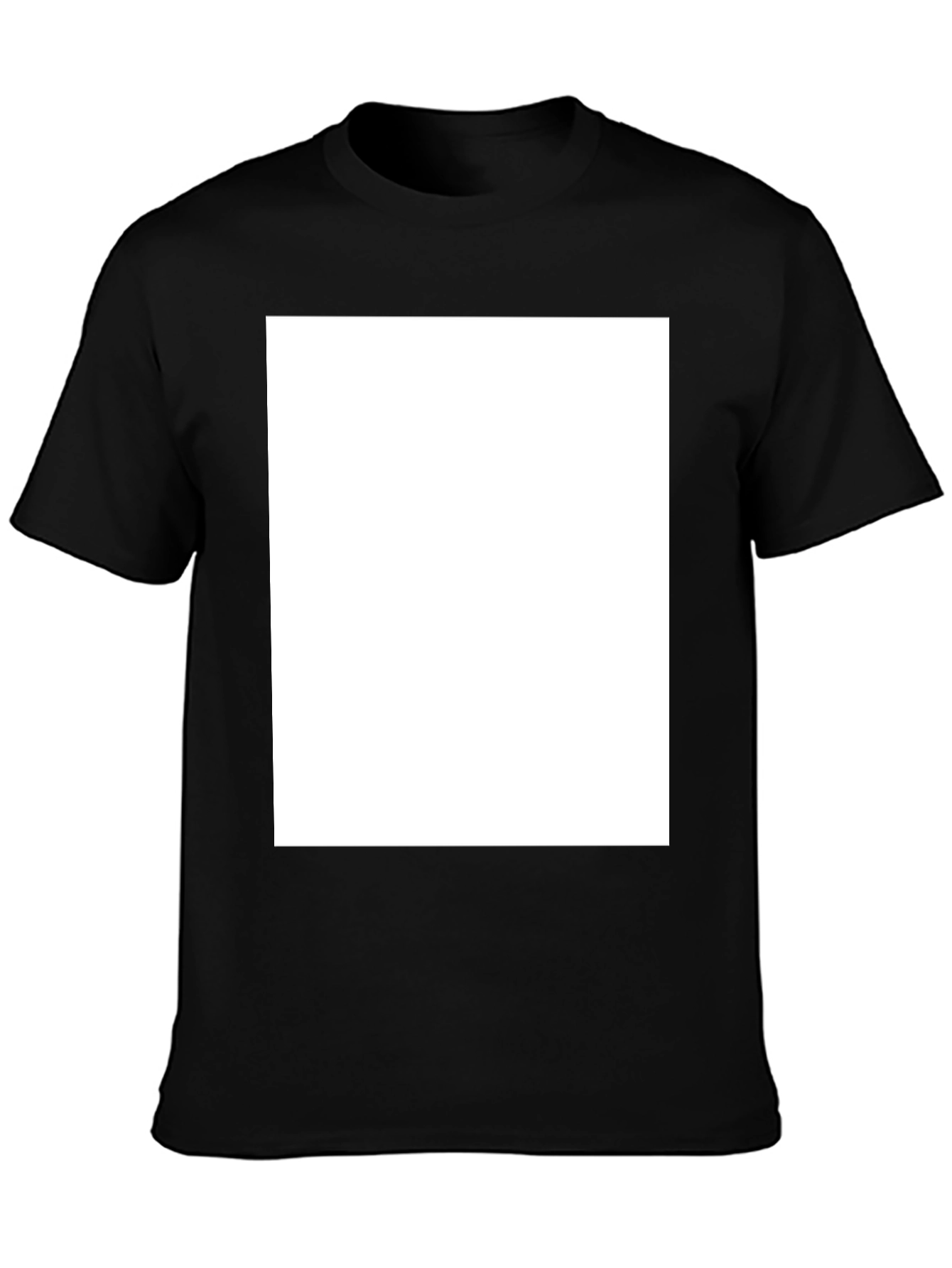 Blank Black T-Shirt - Customizable Design Ready