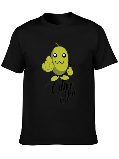 Olive You Funny Graphic T-Shirt