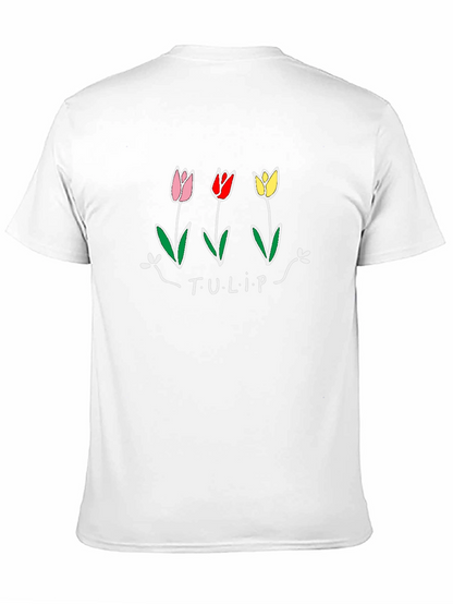 Tulip Graphic T-Shirt - Black Unisex Tee