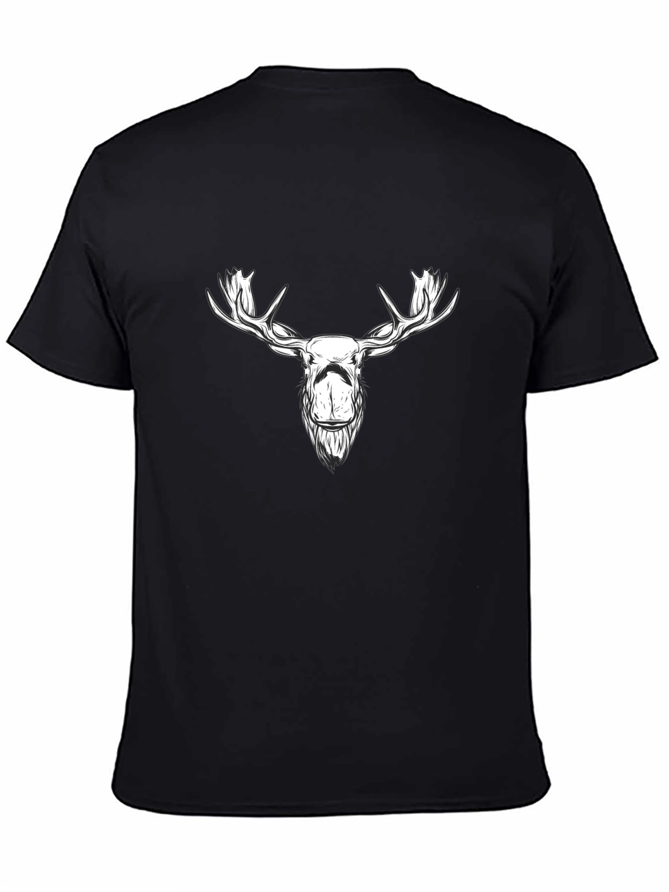 Moose Graphic Tee - Stylish Black Cotton T-Shirt