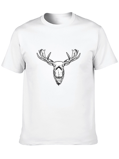 Moose Graphic Tee - Stylish Black Cotton T-Shirt