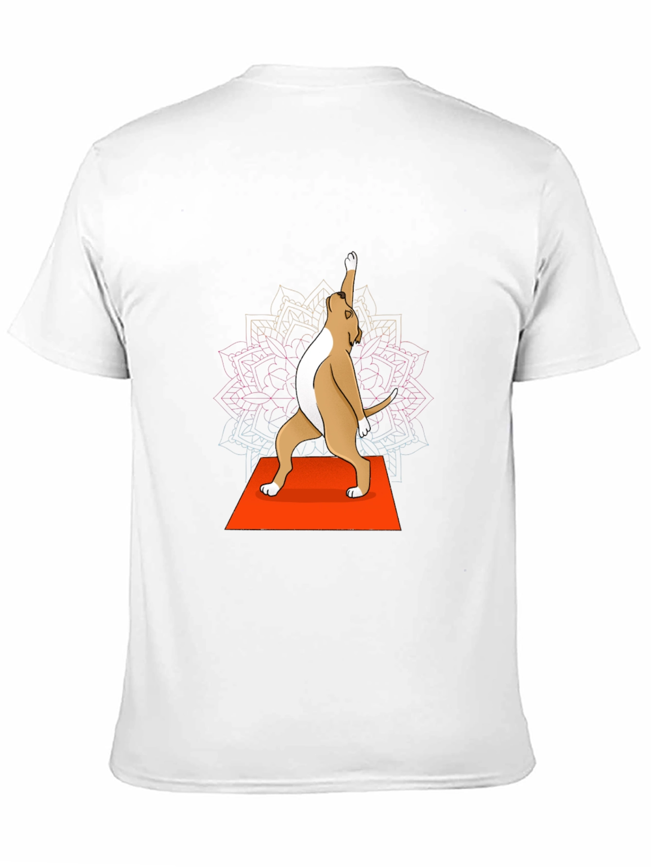 Yoga Dog Graphic Tee - Black Crew Neck T-Shirt