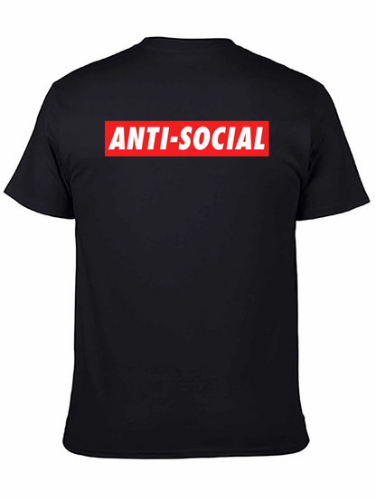 Anti-Social Graphic Tee - Bold Statement Shirt