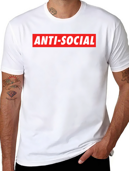 Anti-Social Graphic Tee - Bold Statement Shirt